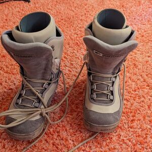 Salomon Unisex Dialogue Snowboard Boots - Size 9 - Grey - Excellent Used
